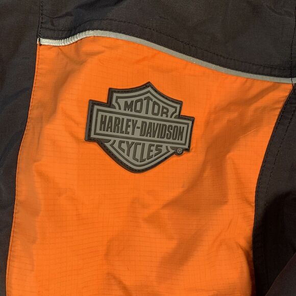Mens Harley Davidson Gore-Tex Jacket Zip W/Hood Water Resistant Nylon Med (READ) - Picture 7 of 11